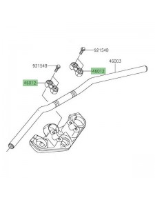 Pontet supérieur Kawasaki Z400 (2019-2023) | Réf. 460120391