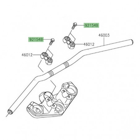 Vis de fixation M8x30 Kawasaki 921543840 | Moto Shop 35