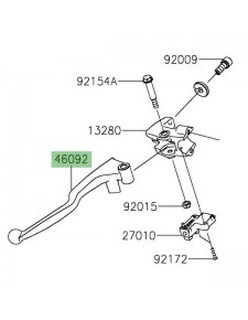 Levier d'embrayage d'origine Kawasaki 460920562 | Moto Shop 35