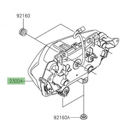 Optique avant à Leds Kawasaki Z400 (2019 et +) | Réf. 230040411