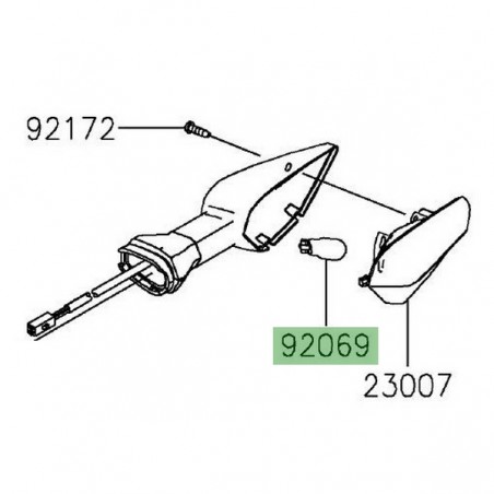 Ampoule clignotants avant ou arrière Kawasaki Z400 (2019-2023) | Réf. 920690090
