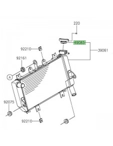 Bouchon de radiateur Kawasaki 490850015 | Moto Shop 35