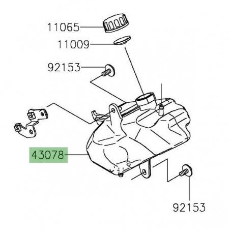 Vase d'expansion Kawasaki 430780605 | Moto Shop 35