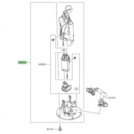 Pompe à essence Kawasaki 490400763 | Moto Shop 35