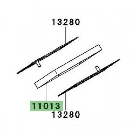 Filtre à air d'origine Kawasaki Ninja 250R (2008-2012) | Réf. 110130020
