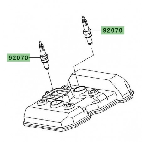 Bougie NGK CR8E Kawasaki Ninja 250R (2008-2012)