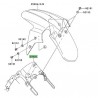 Support garde-boue avant Kawasaki Ninja 250R (2008-2012)