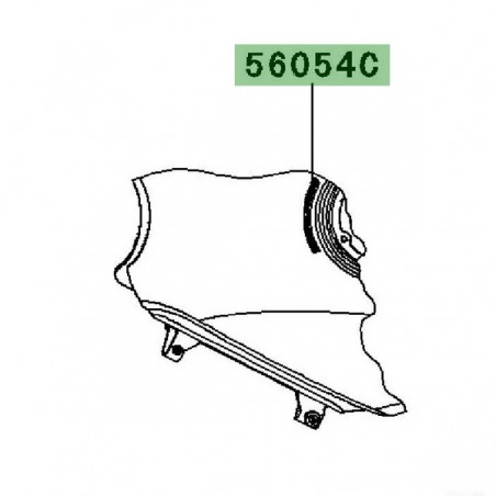 Autocollant "Special Edition" réservoir Kawasaki Ninja 250R (2008-2012) | Réf. 560540292