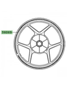 Liserés de jante Kawasaki Ninja 250R Special Edition (2011) | Réf. 560690103