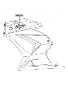 Autocollant "Ninja" flanc de carénage Kawasaki Ninja 250R (2008-2012) | Moto Shop 35