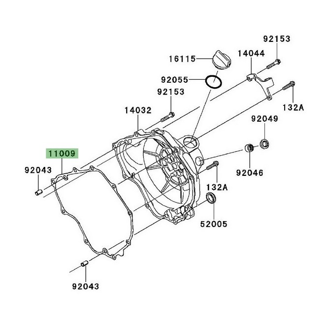 Joint carter d'embrayage Kawasaki Ninja 250R (2008-2012) | Réf. 110091872