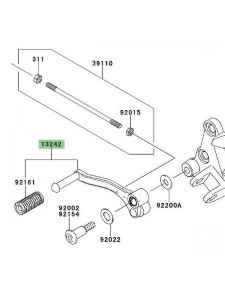 Sélecteur de vitesse Kawasaki Ninja 250R (2008-2012) | Réf. 132420229