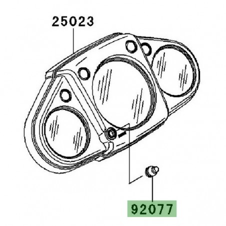 Bouton de compteur Kawasaki Ninja 250R (2008-2012) | Réf. 920770010