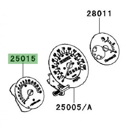 Cadran compte tours Kawasaki Ninja 250R (2008-2010) | Réf. 250150017