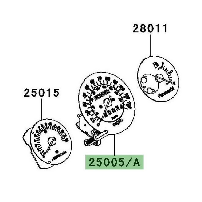 Compteur de vitesse Kawasaki Ninja 250R (2010-2012) | Réf. 250050088