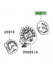 Cadran jauge à essence Kawasaki Ninja 250R (2008-2010) | Réf. 280110094