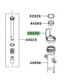 Protection de fourche Kawasaki Ninja 250R (2008-2012) | Réf. 550200329