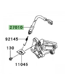 Contacteur de frein arrière Kawasaki Ninja 250R (2008-2012) | Réf. 270100080