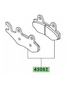 Plaquettes de frein Kawasaki Ninja 250R (2008-2012)