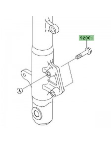 Vis M8x36 fixation disque de frein avant Kawasaki Ninja 250R (2008-2012) | Réf. 920011041