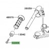 Vis fixation embout de guidon Kawasaki Ninja 250R (2008-2012)