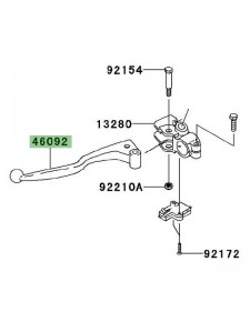 Levier d'embrayage Kawasaki Ninja 250R (2008-2012) | Réf. 460760123