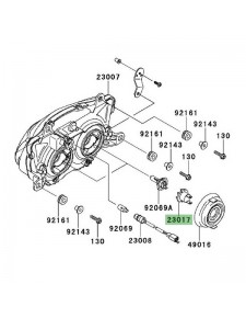 Prise ampoule H7 (12V/55W) optique avant Kawasaki Ninja 250R (2008-2012) | Réf. 230170004