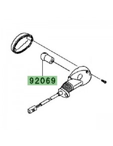 Ampoule (12V/10W) clignotant avant et arrière Kawasaki Ninja 250R (2008-2012) | Réf. 920690106