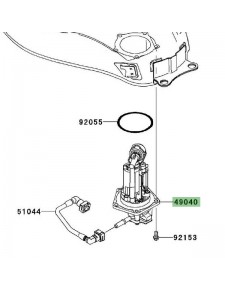 Pompe à essence Kawasaki Ninja 250R (2008-2012) | Réf. 490400765