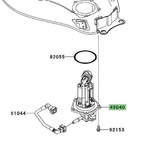 Pompe à essence Kawasaki Ninja 250R (2008-2012) | Réf. 490400765