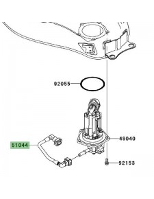 Durite d'essence Kawasaki Ninja 250R (2008-2012) | Réf. 510440106