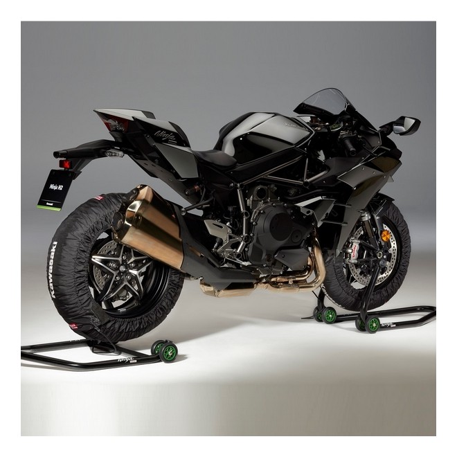 Couvertures chauffantes noires Kawasaki Ninja H2 (2015 et +) | Réf. 207TYR0002BB