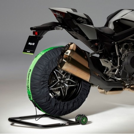 Couvertures chauffantes noires et vertes Kawasaki | Réf. 207TYR0003