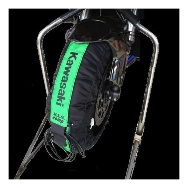 Couvertures chauffantes noires et vertes Kawasaki | Réf. 207TYR0003