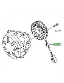 Alternateur d'origine Kawasaki Z900 (2017-2019) | Réf. 210030174
