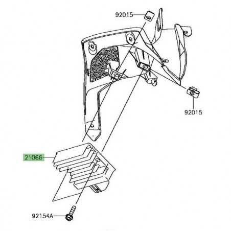 Régulateur de tension d'origine Kawasaki 210660753 | Moto Shop 35