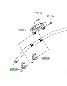 Pontet de guidon d'origine Kawasaki Z900 (2017-2019) | Réf. 46012037618R