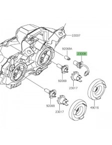 Prise veilleuse optique avant Kawasaki Z900 (2017-2019) | Réf. 230080181