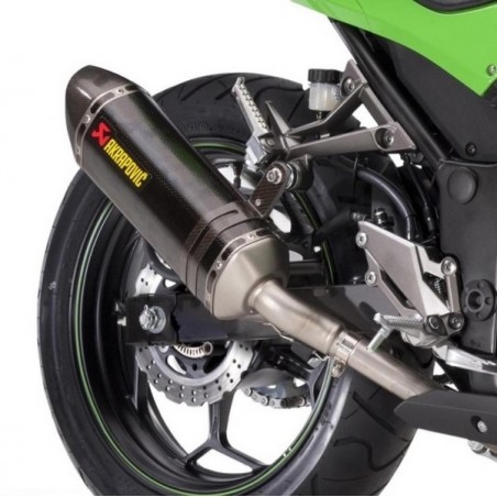 Échappement Akrapovic carbone Kawasaki Z300 (2015-2016) | Réf. 258EXP0076A
