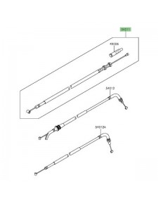 Câble d'embrayage Kawasaki Z300 (2015-2016) | Réf. 540110565