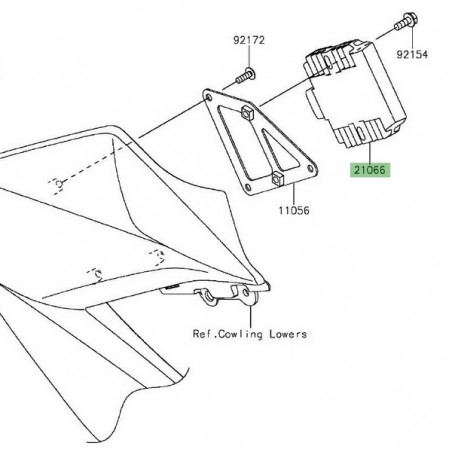 Régulateur d'origine Kawasaki Z300 (2015-2016) | Réf. 210660761