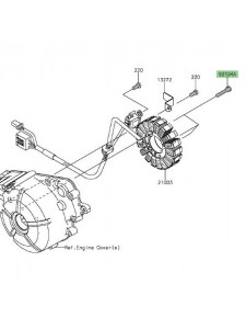 Vis fixation alternateur Kawasaki Z300 (2015-2016)