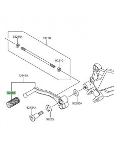 Caoutchouc sélecteur de vitesses Kawasaki Z300 (2015-2016) | Réf. 921611466