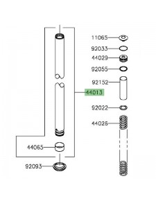 Tube de fourche Kawasaki Z300 (2015-2016) | Réf. 440130248