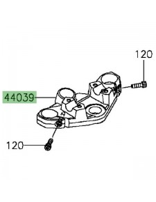 Té de fourche supérieur Kawasaki Z300 (2015-2016) | Réf. 14093014821