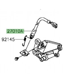 Contacteur de frein arrière Kawasaki Z300 (2015-2016) | Réf. 270100726