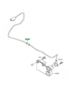 Câble ABS arrière Kawasaki Z300 (2015-2016) | Réf. 211760751