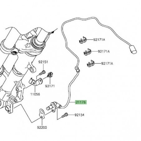 Câble ABS avant Kawasaki Z300 (2015-2016) | Moto Shop 35