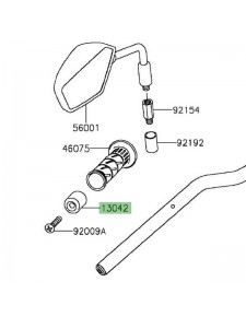 Embout de guidon Kawasaki Z300 (2015-2016) | Réf. 130420032