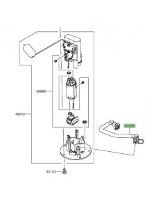 Durite d'essence Kawasaki Z300 (2015-2016) | Réf. 510440852